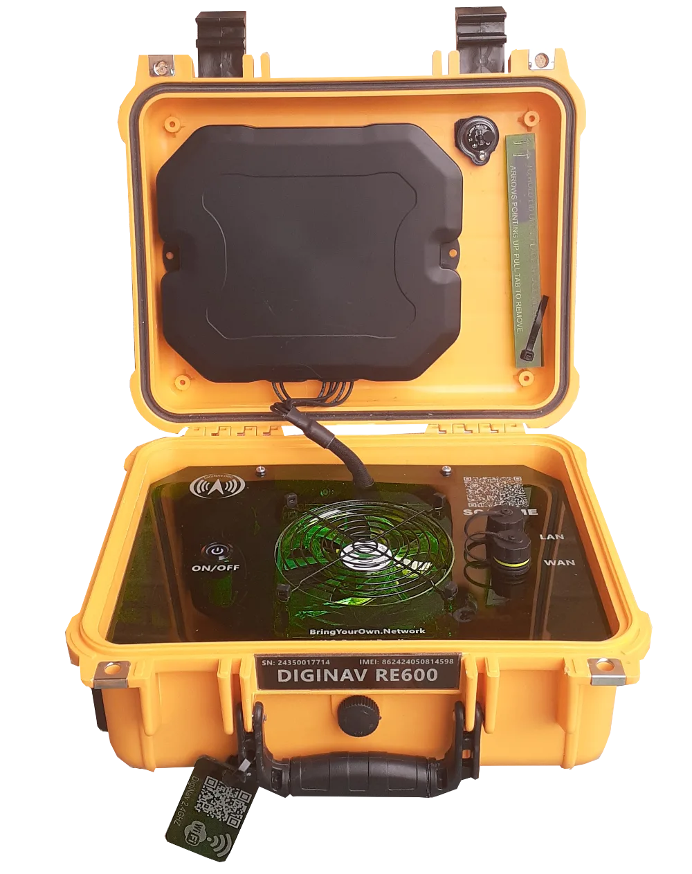 ATEL RE600 inside a DigiNav semi-rugged BYOND case